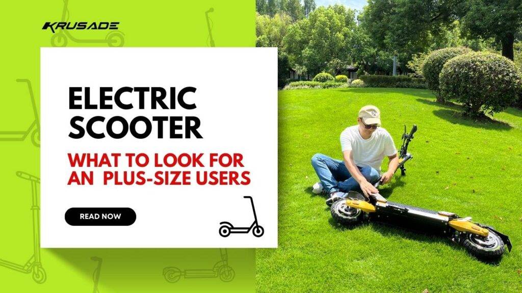 Electric Scooter for Plus Size Users
